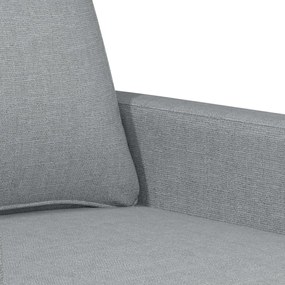 vidaXL kétszemélyes világosszürke szövetkanapé 120 cm