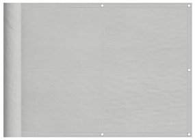 világosszürke 100% oxford poliészter erkélyparaván 75 x 500 cm