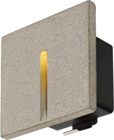 SLV 1006407 CONCRETO Kültéri Falba Építhető Lámpa Szürke LED IP65