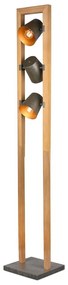 Natúr színű állólámpa fém búrával (magasság 150 cm) Bell – Trio