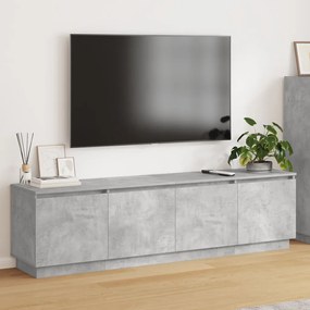 TV szekrény LED beton szürke 180x38x49 cm műgyanta