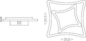 Brilagi - LED mennyezeti lámpa MODERN MINI LED/24W/230V 3000/4000/6000K