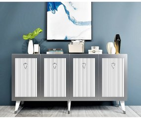 Bare White and Silver szekrény