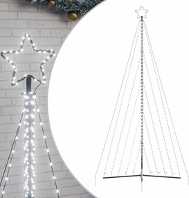 vidaXL hideg fehér LED karácsonyfa 339 LED 182 cm