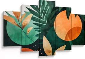 Kép - Geometrikus természeti minták (150x105 cm)