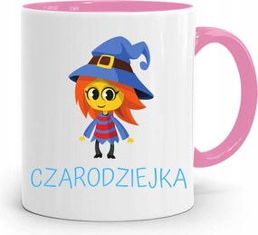 Rózsaszín Bögre Gyerekeknek Boszorkány Lánya +név fényképes nyomtatással