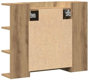 Fürdőszobai tükörszekrény Artisan Oak 80x20,5x64 cm Gépelt fa