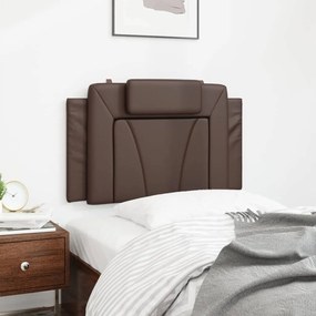 barna műbőr fejtámla párna 80 cm