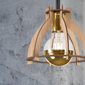 Felületre szerelhető csillár LANDO 1xE27/15W/230V tölgy