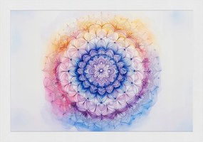 Poszter Keret Fa Mandala Harmónia Meditáció Zen Szellem Csipke 60x40
