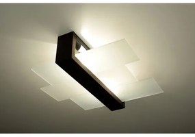 Sollux SL.0074 - Mennyezeti lámpa FENIKS 2 2xE27/60W/230V wenge