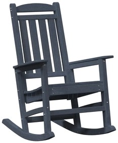 3 Darabos Kert Lounge Szett Tengerészkék HDPE
