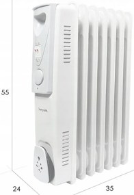 HH-1001 7 tagos olajradiátor 600W/900W/1500W