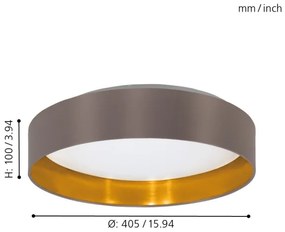 Eglo 31625 - LED mennyezeti lámpa MASERLO LED SMD/18W/230V