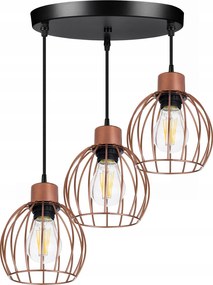 Függő lámpa túlnyúlás csillár mennyezet loft gömb réz