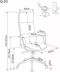 Q-03 forgószék bézs