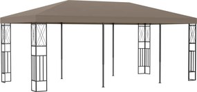 vidaXL tópszínű szövetpavilon 6 x 3 m