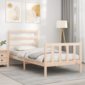 tömör fenyőfa ágykeret matrac nélkül 90 x 190 cm