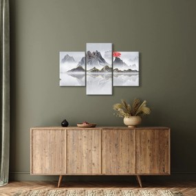 Kép - Hegyek a ködben (90x60 cm)