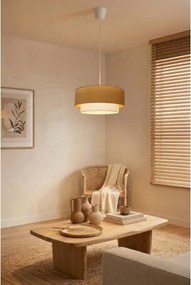 Brilagi - LED függőlámpa kábellel BOHO ECO 1xE27/10W/230V átm. 40 cm bézs/krém