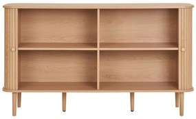 Nikko szekrény, 2 ajtó, natúr, 140x40x79 cm