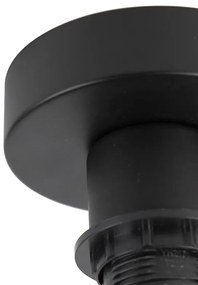 Modern mennyezeti lámpa fekete arannyal 47 cm dupla árnyékolóval - Combi