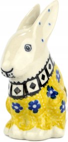 Húsvéti nyuszi 8.5cm Ceramika Artystyczna Bolesławiec