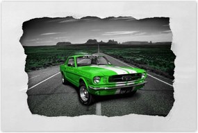 Poszterek 90x60 Lime Mustang