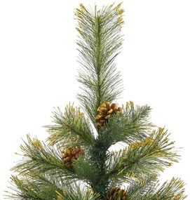 csuklópántos műkarácsonyfa tobozzal 120 cm