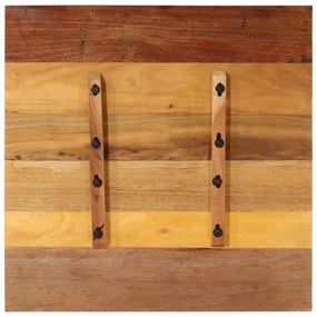 négyszögű tömör újrahasznosított fa asztallap 70x70 cm 15-16 mm