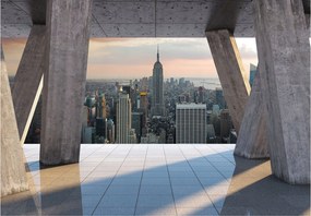 Fotótapéta flizelina New York Empire State Building panoráma 254x184 +ragasztó