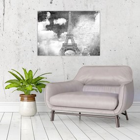 Üveg kép - Vintage Üveg képeslap a városról N⁰3 (70x50 cm)