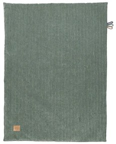 Zöld kordbársony gyerek takaró 100x77 cm – Meowbaby