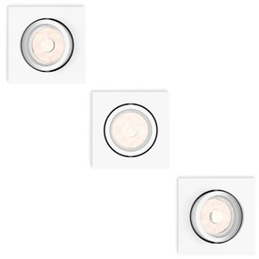Philips 50193/31/PN - KÉSZLET 3x Beépíthető lámpa ENNEPER 1xGU10/5,5W/230V 50193/31/PN