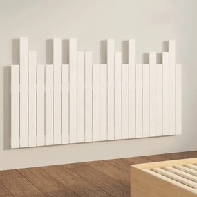 fehér tömör fenyőfa fali fejtámla 146,5 x 3 x 80 cm