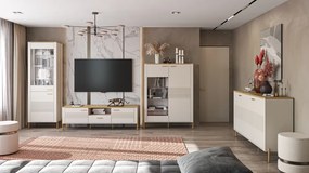 Ágy tárhellyel, 160x200, bézs, RUNOL