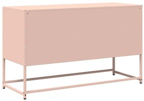 rózsaszín hidegen hengerelt acél TV-szekrény 100,5x39x60,5 cm