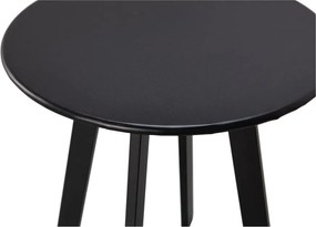 Fer fekete kerti tárolóasztal, ø 40 cm - WOOOD