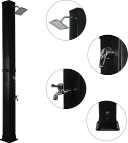 Furnigo Solárzuhany Square 40 L - fekete