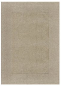 Bézs kézi szövésű gyapjú szőnyeg 300x400 cm Textured Wool Border – Flair Rugs