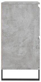 betonszürke szerelt fa tálalószekrény 60 x 35 x 70 cm
