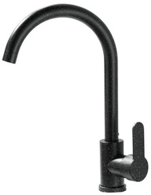 Laneo V575-44C Gránit Mosogató + Csap + Dugóemelő (fekete)