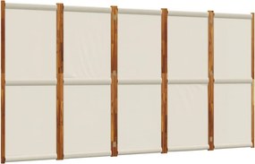 vidaXL világosszürke 5 paneles térelválasztó 350 x 180 cm