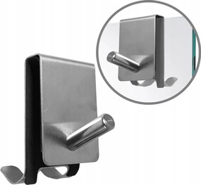 Ezüst Akasztó Horog, Acél Fürdőszobái Kabinra Akasztható, Törölközőtartó