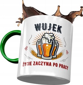 Zöld bögre Bácsi bácsinak Ajándék fényképes nyomtatással