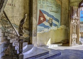 Poszter 59,4x42cm Hagyományos lakóépület Kubában, Assaf Frank