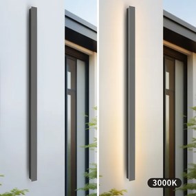 Brilagi - LINEAR LED kültéri fali lámpatest, 32 W, 230 V, 3000 K, IP65, antracit