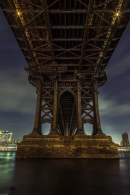 Poszter 30x45cm Manhattan híd a keleti folyó felett, Assaf Frank