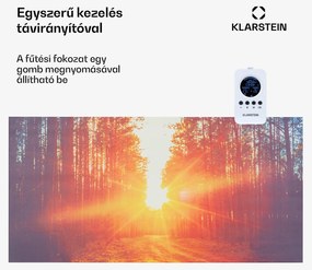 Klarstein Wonderwall Air Art Infinite, infravörös hősugárzó, 120 x 60 cm, 720 W, fali, kép, távirányító
