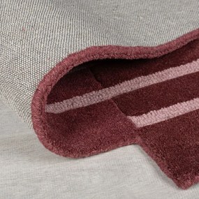 Borvörös kézi szövésű gyapjú szőnyeg 120x180 cm Split Ombre Shaped – Flair Rugs